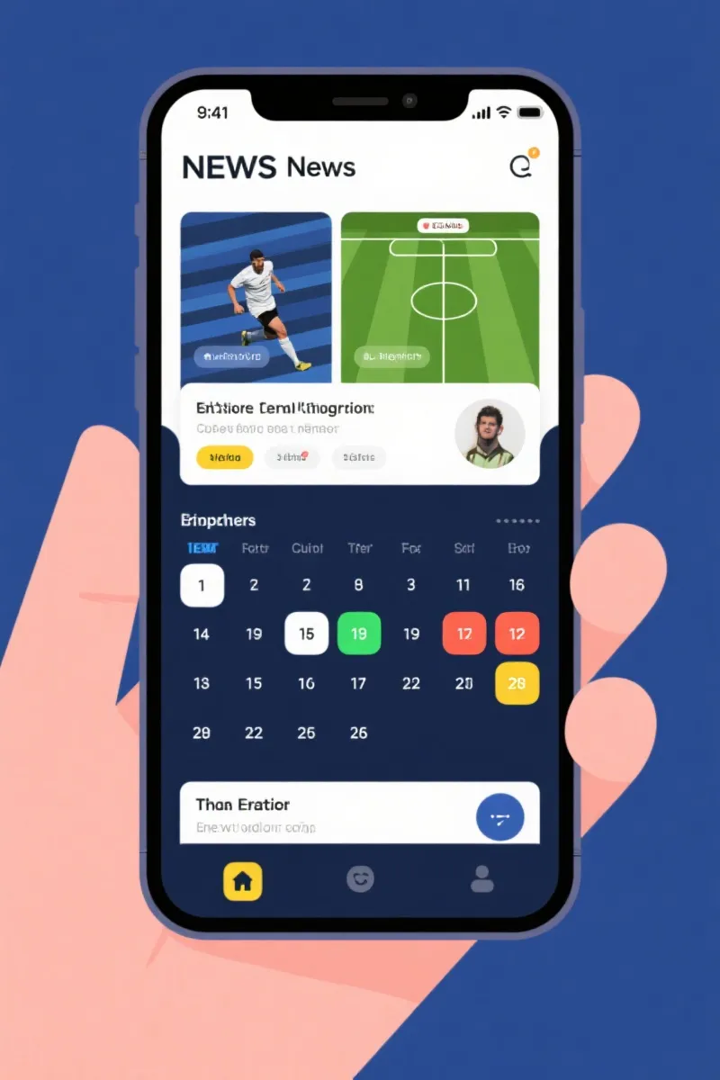球孟体育资讯与赛程界面示意图